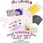 {HOT-RẺ SẬP SÀN} Set đất sét tự khô đầy đủ dụng cụ - CLAY BOX